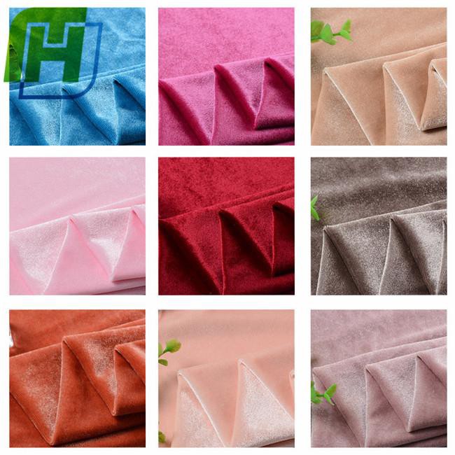 colors of plain silk velvet fabric