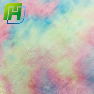 Dúhová PV plyšová fleecová tkanina