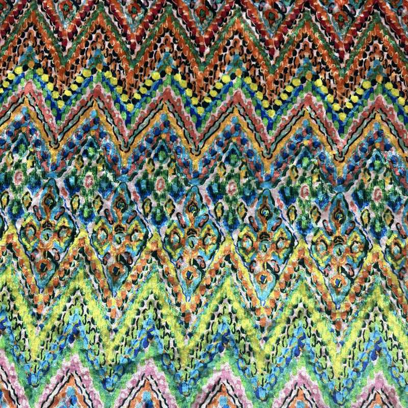 Print stretch velvet fabric Print stretch velvet fabric